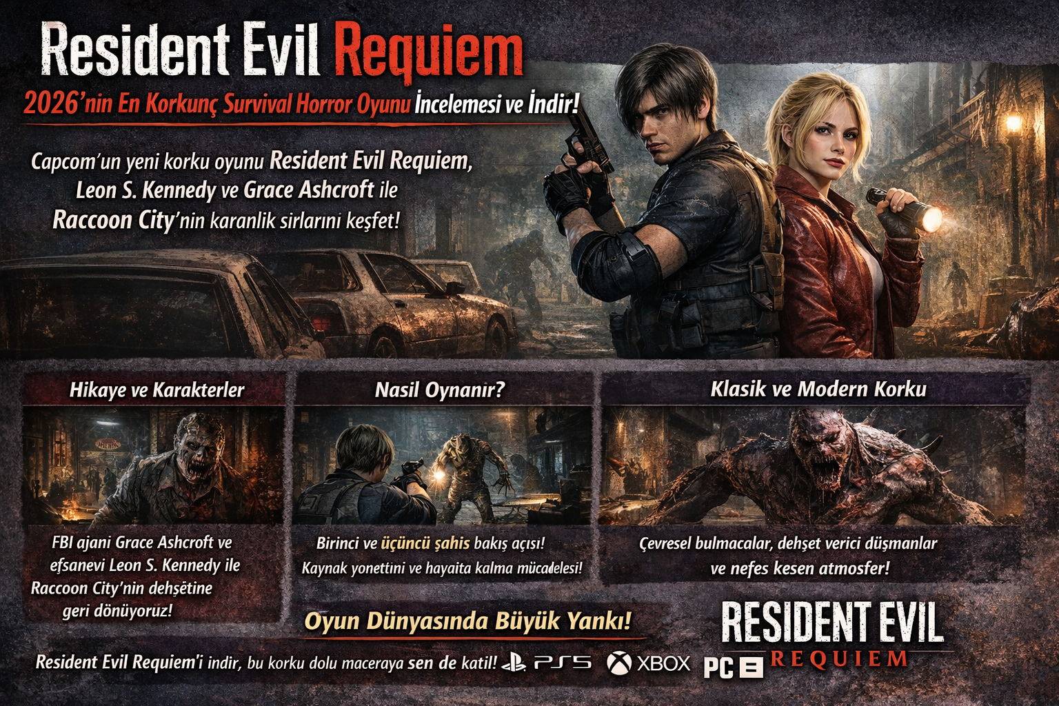 Resident Evil Requiem – 2026’nın En Korkunç Survival Horror Oyunu!